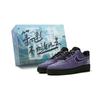 Air Force 1 Slip Resistant Abrasion Resistant Low Top Skateboard Shoes Unisex Black Purple CW2288-001(Team575-)