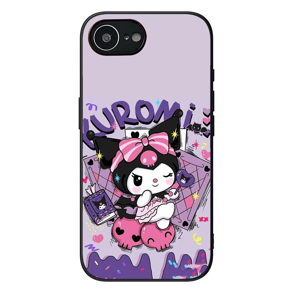Soft Cover for Apple iPhone 13 12 Mini XS 11 Pro Max 7 8 Plus XR SE 2022 2020 SE3 Coque Phone Case Lovely Kuromi Cartoon