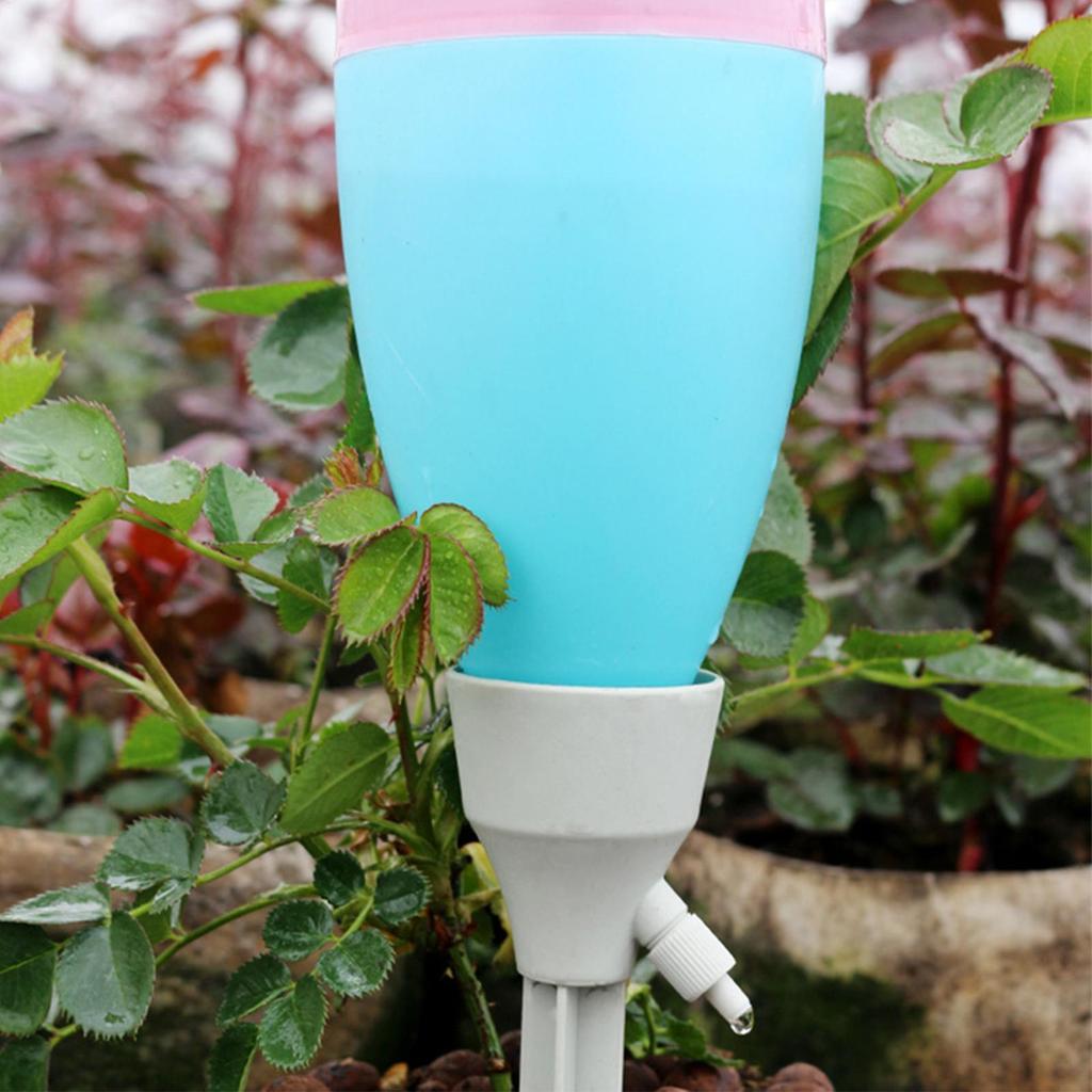 Automatic Plant Watering Spikes 3 pcs Self Watering Devices with Control Valve for Potted Plants Garden Patio Vacation Home Care