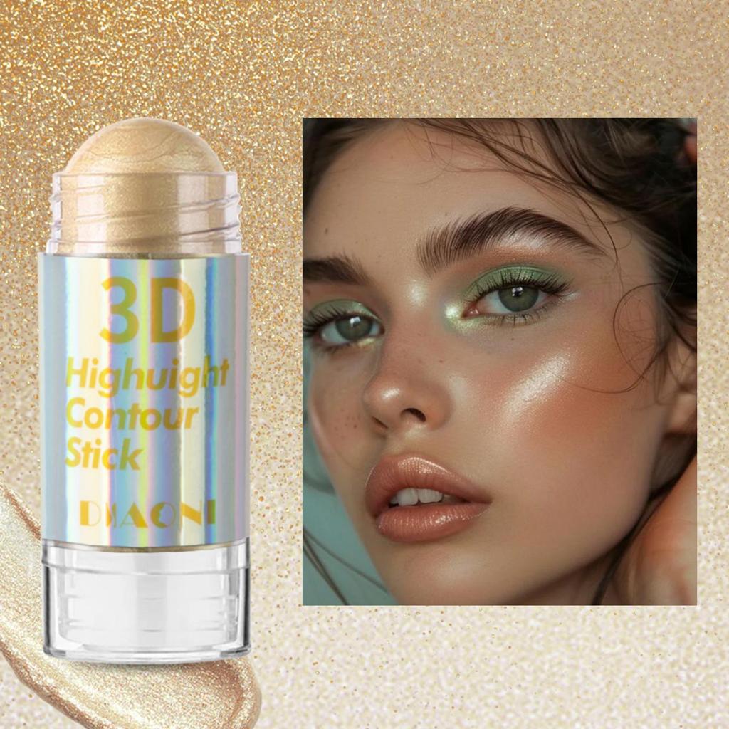 6 kolorów 3D Face Brighten Highlighter Bar Cosmetic Face Contour Bronzer Shimmer Highlighter Stick Concealer Cream Makeup Tool