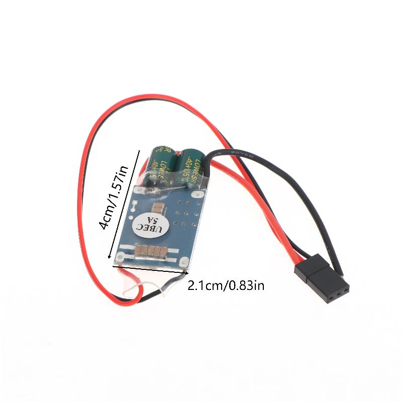 Rc Drone Receiver Power Supply External Ubec-5A 2-7S Bec Lowest Rf Noise Full Shielding Anti-Interference Switch Regulator