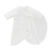Miki House Combi Baby Undershirt, Solid Color, Logo, 100% Cotton, Made in Japan, for Boys and Girls, Newborn, Size 40-2328-496, 60-70cm, White