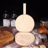 Manual Wooden Dumpling Skin Presser Ergonomic Handle Round Dumpling Wrapper Maker Labor-Saving Dough Press Kitchen Gadget