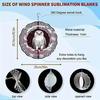 Christmas Owl Wind Spinner 3D Metal Hanging Ornament for Indoor Outdoor Garden Decor Holiday Yard Art Easy Install No Power Needed