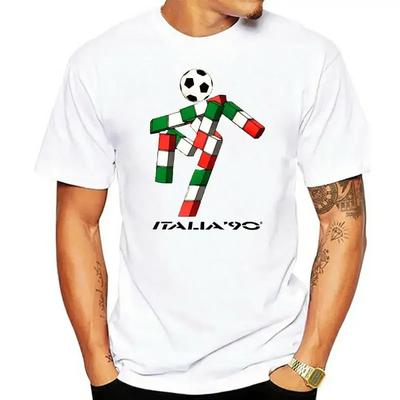 Pánské Retro 2 Tričko Itálie Fotbalový Maskot Itálie Tumblr Fotbal Pánské Oblečení Grafické Nadměrné Tričko Harajuku 90 Léto Vtipné