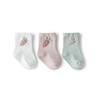 3Pairs Rabbit Toddle Short Tube Socks Strawberry Newborn Cartoon Socks Baby Cotton Socks  Autumn