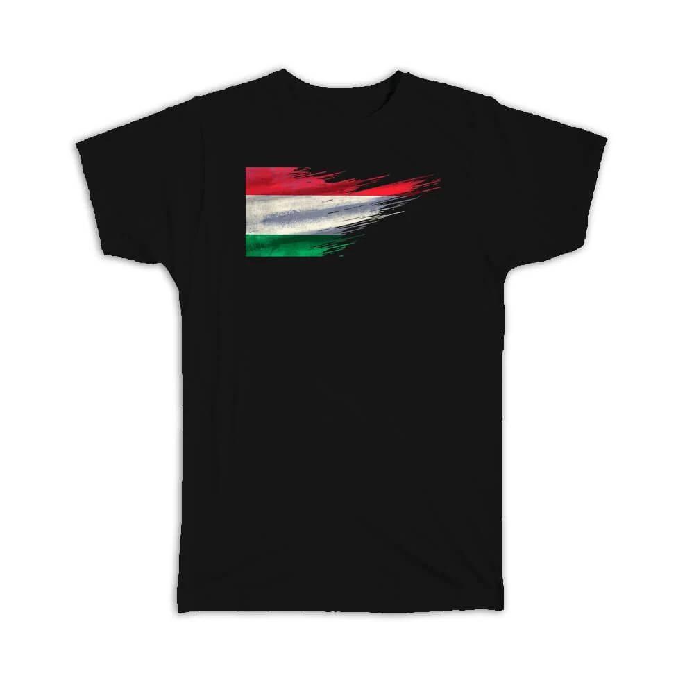 Gift T-Shirt : Hungary Flag Modern Country Expat 4XL