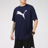 Puma Reflective Casual Sports Round Neck Short Sleeve T-Shirt Men Tops Blue 520139-06