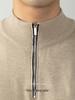 Luxurious, Soft, and Skin-friendly Men's Slim-fit Half-zip Stand-collar Wool Sweater; Thickened for Warmth In Autumn and Winter.