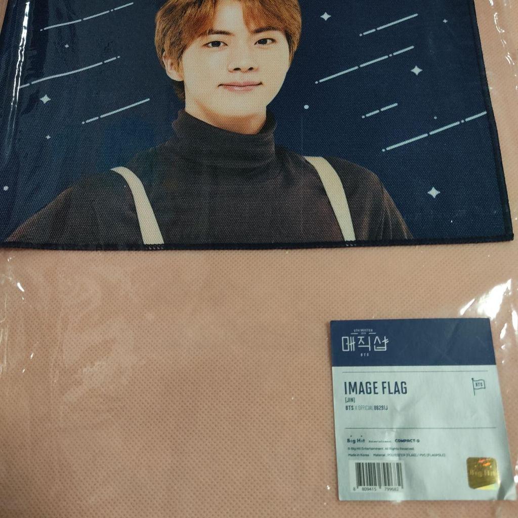 [USED] JIN WINGS Fan Flag MAGIC SHOP MS BTS