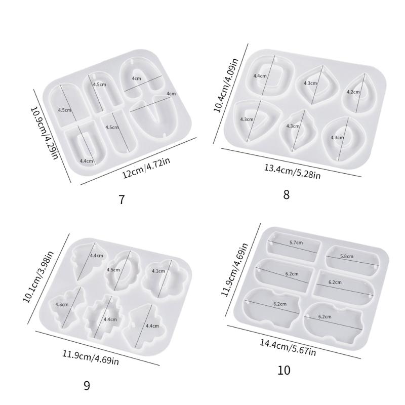 Versatile Epoxy Resin Mold for Necklace Key Chain Pendants Trendy Round and Geometric Shaped Accessories Making Moulds