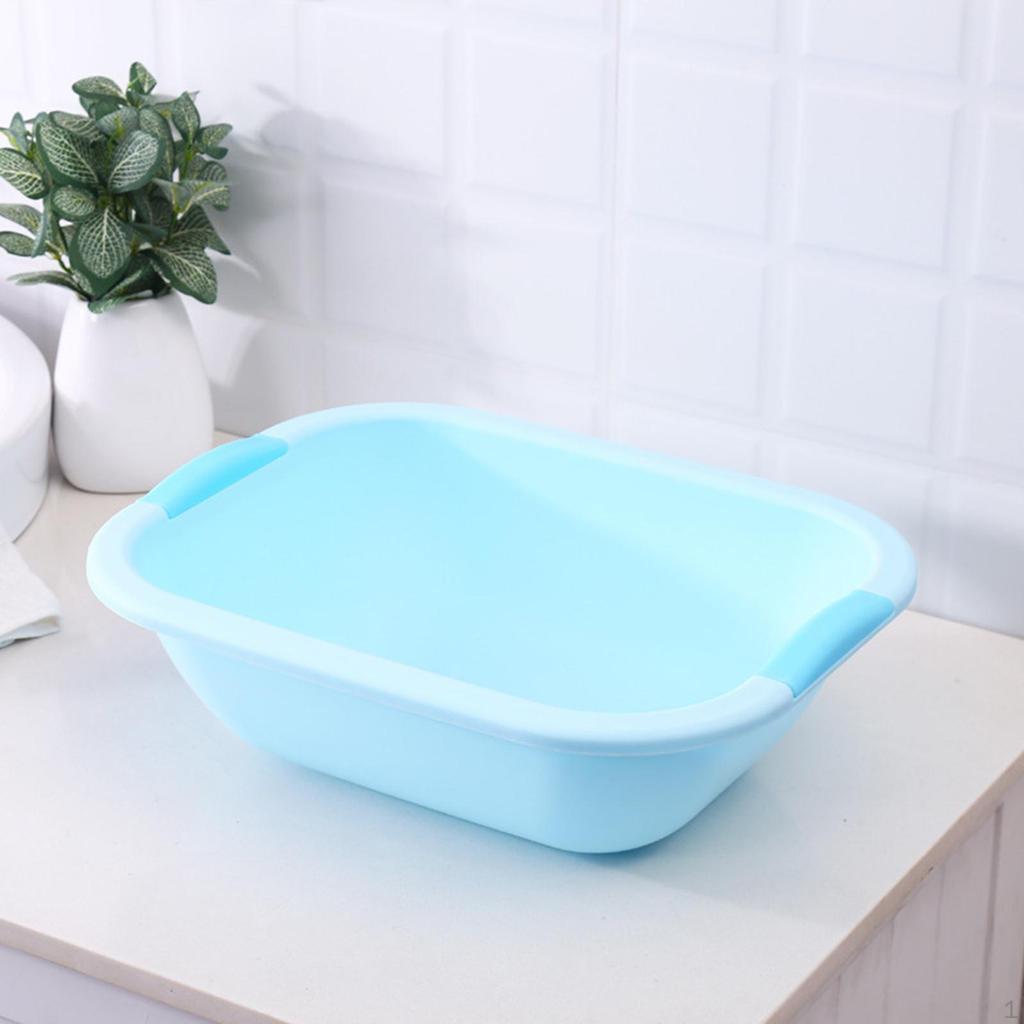 Wash Basin Dish Pan Portable Multifunctional Lightweight Washbasin Laundry Tub for Soaking