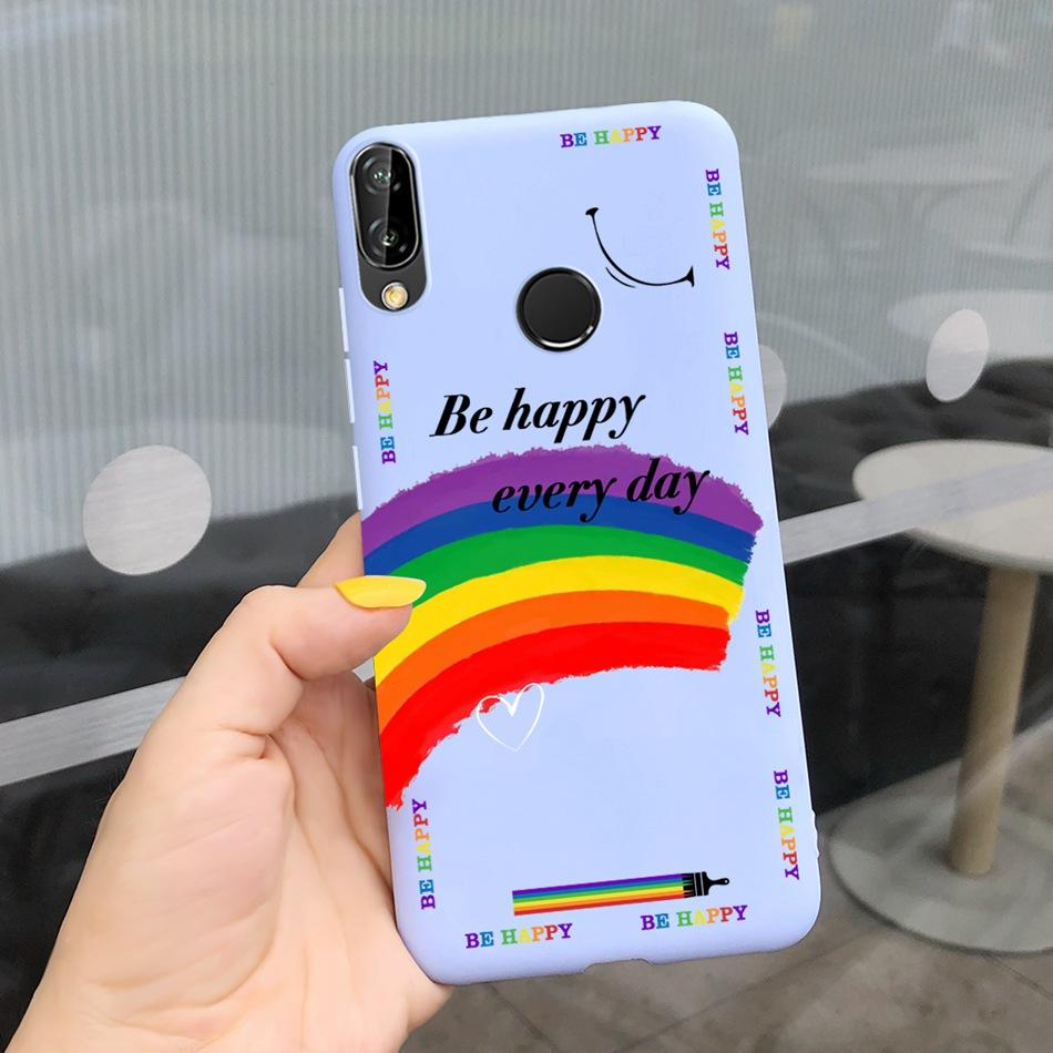 For Huawei P20 Lite Case Nova 3e ANE-LX1 ANE-LX2 Cute Cartoon Candy Color Silicone Phone Cases For Huawei P20lite Soft TPU Cover