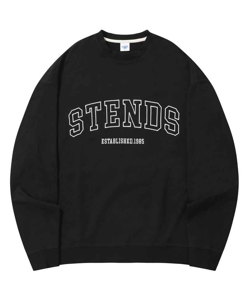 STENDS [M~4Xl] Original Stroke Logo Crew Neck_Black