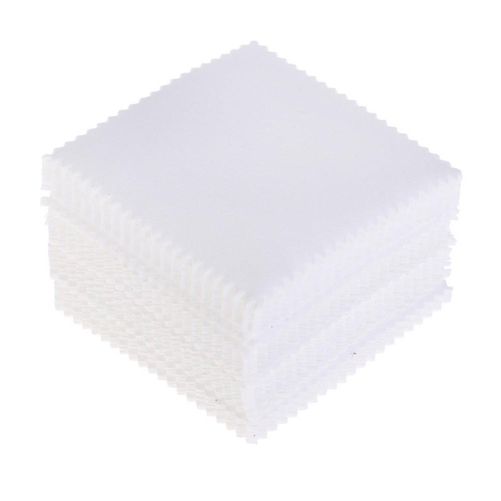 50Pcs Soft Fabric Silver Polish Cleaner Reusable Cleaning Polishing Cloth  Silverware Care