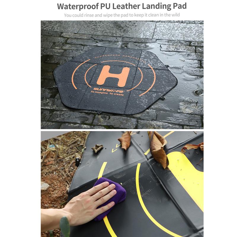 Sunnylife 80cm Waterproof Landing Pad Set for DJI Mavic Series/Mavic Air Series/Mini Series Portable Landing Platfrom Mats