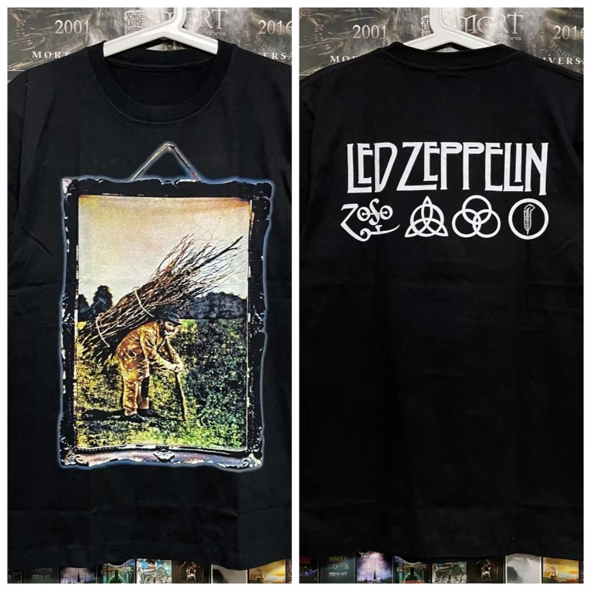 

Led Zeppelin Zeppelin Дирижабль Группа Футболка с коротким рукавом Рок Метал Повседневные футболки для мужчин и женщин Летом Оверсайз Топ 4XL