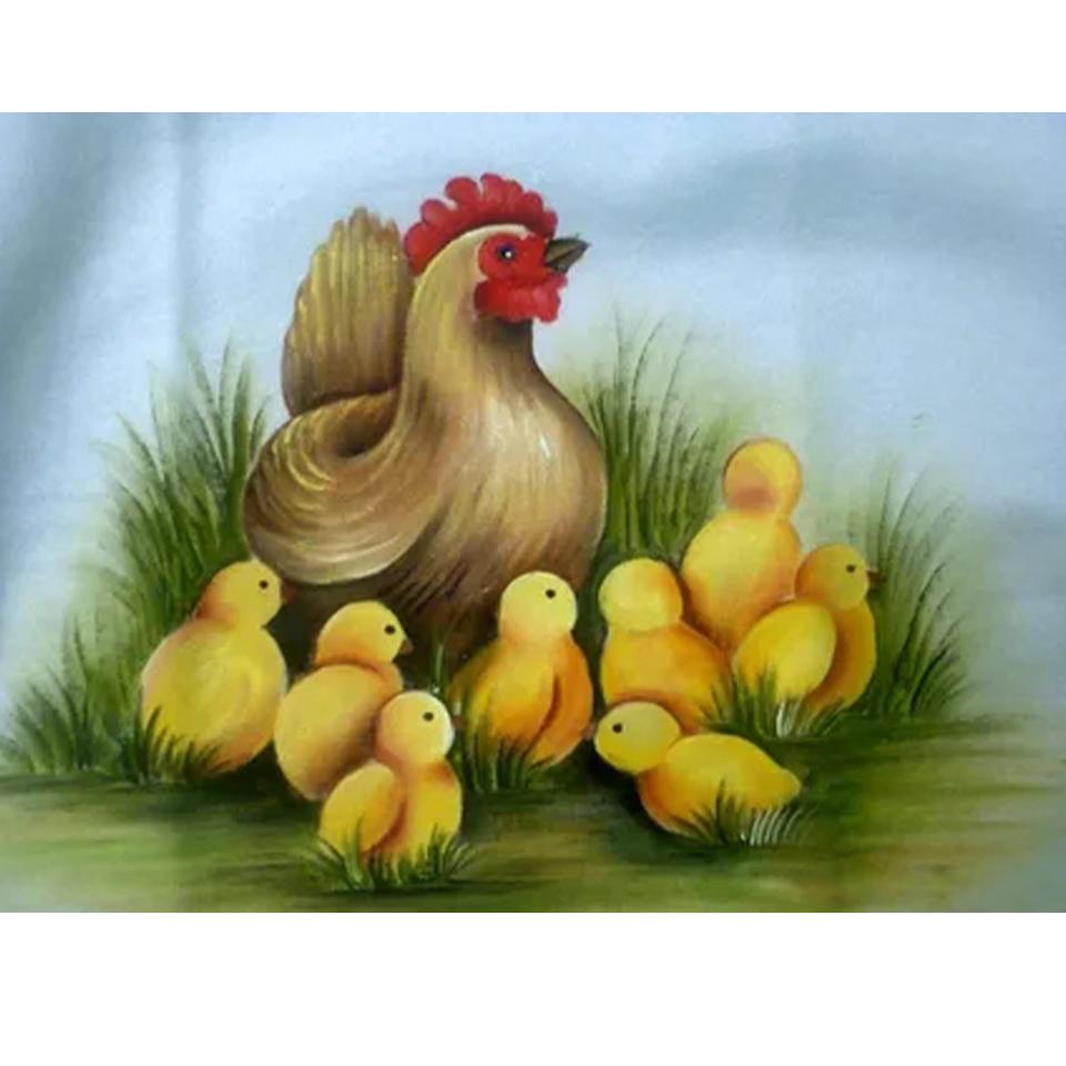 

Алмазная картина курица полный круг квадрат 5DDIY алмазная вышивка животное крест вышивка набор мозаичное искусство украшение дома Full Round 20x30CM