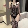 Women Mesh Bodystocking Bodysuit Lingerie,Hollow Out Fishnet Body Socks Underwear,Lace Teddies Bodysuit Tight One-piece Stockings Lace Nightwear