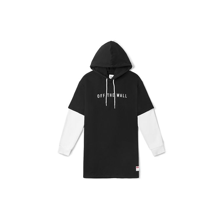 

Vans Essential Camo Fake Two-Piece Hoodie Dress Women dresses Black VN0A3ZPLBLK XS