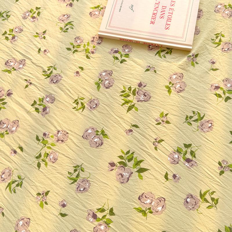 Hautfreundliches Spannbettlaken Blumenmuster Matratzenbezug Elastische Bettlaken Matratzenbezüge Heim Bettbezüge(Kein Kissenbezug)