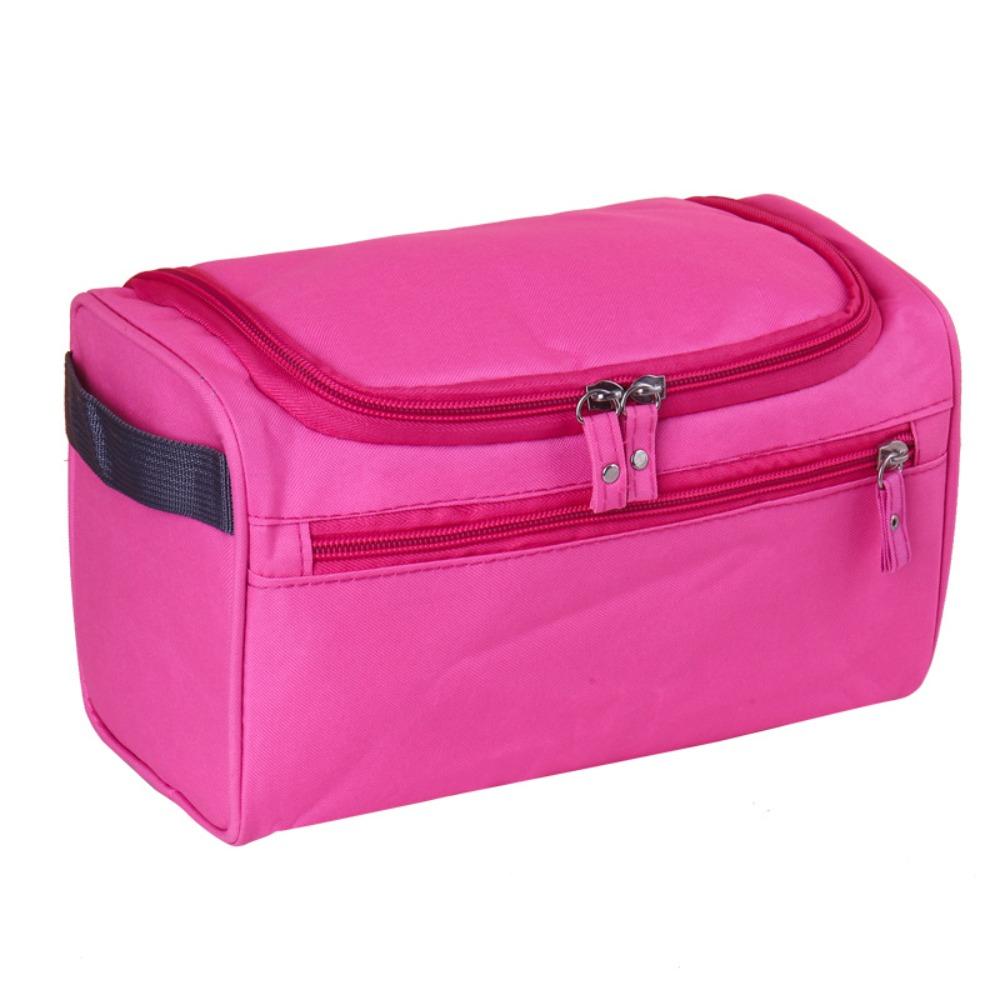 Portable Multicolor Makeup Bag Large Capacity Handhold Travel Organizer Zipper Closure Waterproof Cosmetic Pouch Travel