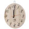 Big, Sauna Clock, Wood Heat Resistant, Sauna Accessory for Sauna Room, Home Decor with Sporting Beautiful Appearance
