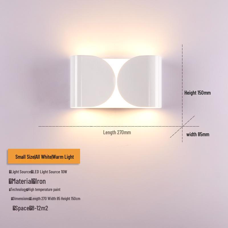 Nordic LED Wall Lamp: Designer Stainless Steel Indoor Light for Bedroom, Living Room, or Stairway