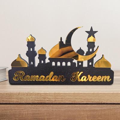 Ramadan-Kalender, Tischdekoration, dekoratives Handwerk für Zuhause und Büro, multifunktional