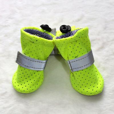 4pcs Summer Pet Supplies Pet Dog Dog Shoes Breathable Wear-resistant Non-slip Soft-soled Shoes Do Not Love To Drop Shoes