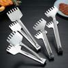 Stainless Steel Food Tongs Frying Spatula Drain Oil Clips Meat Salad Bread Barbecue Clamp Kitchen Cooking Accessories