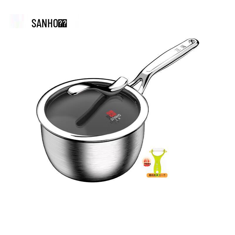 SANHO 18cm Pure Titanium Non-Stick Milk Pot