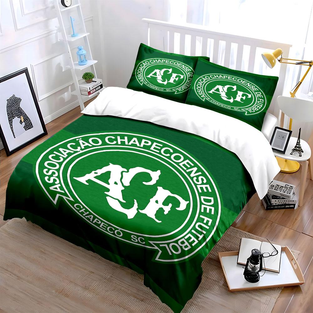 Chapecoense Green Logo Bedding Bedding Duvet Cover Set Duvet Cover Pillowcases  (1 * Duvet Cover 2 * Pillowcases, without duvet insert)