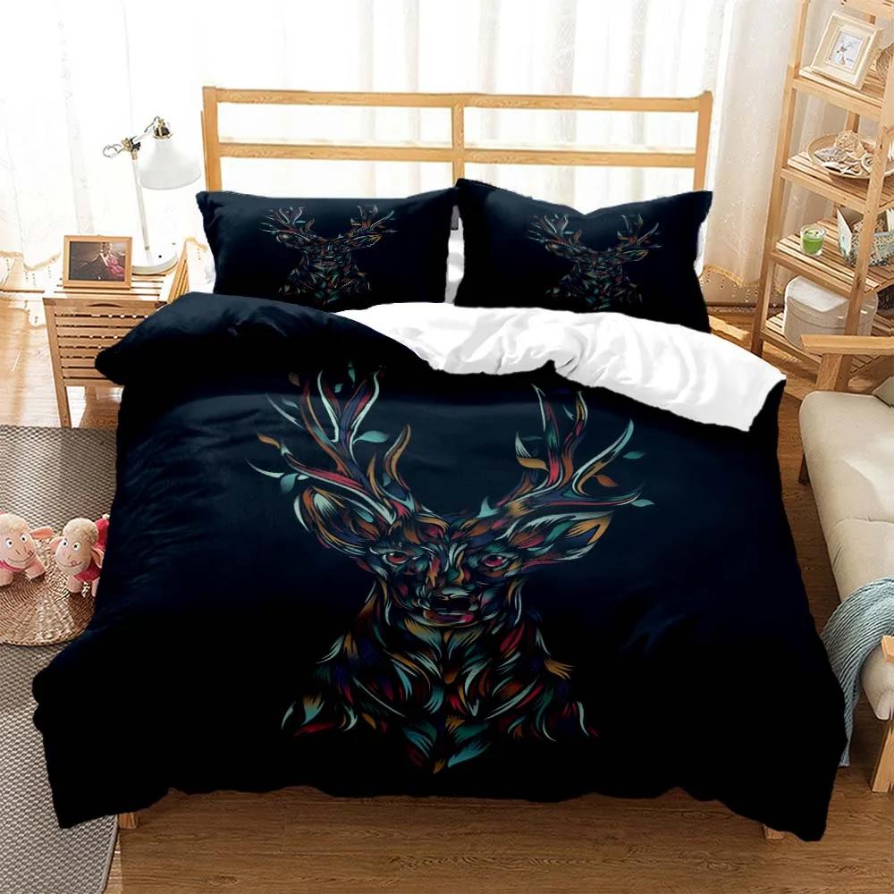 Comforter Elk God Of Luck Soft And Comfortable Customizable Comforter Bedding Sets Bedding Set Luxury Personalized Bedding