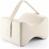 Oreiller pour les Jambes avec Sangle de Soutien Coussin Ergonomique en Mousse à Mémoire de Forme pour Genoux, Jambes, Hanches
