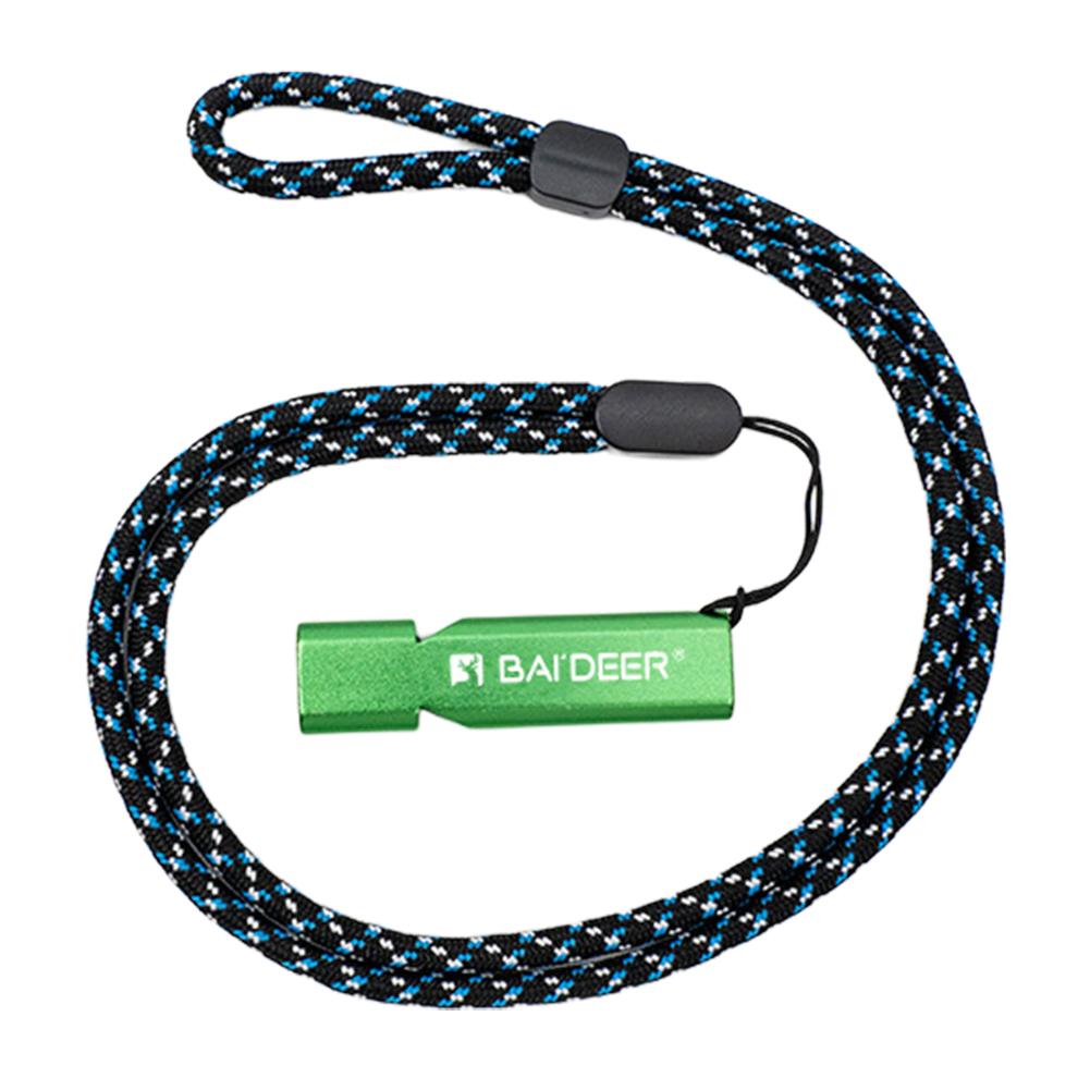 Outdoor Emergency Whistle Aluminum Whistles with Paracord Lanyard for Camping Hiking Fishing Hunting, Loud Safety Rescue Signal