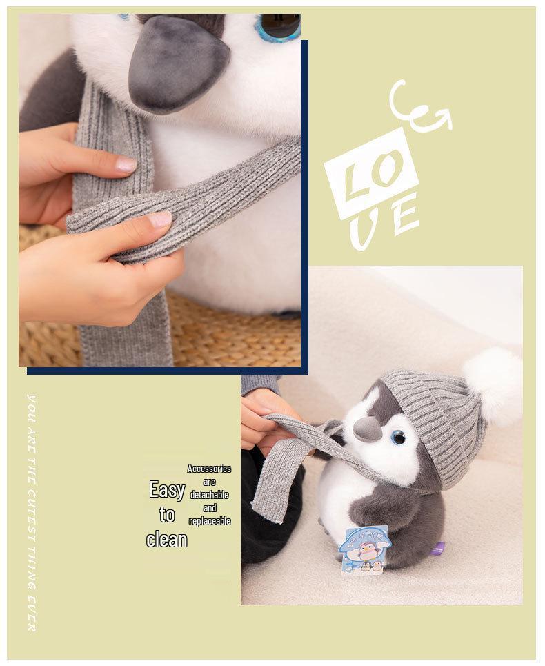 Adorable Winter Penguin Plush Toy in Cute Outfit - Perfect Children's Gift