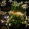 Solar Garden Lights Twinkling Firework Lights with 2 Modes 60LED Waterproof Solar-Powered Lamp for Outside Yard Pathway Decor