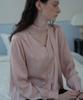 DEHEVE Camila Tie Silky Blouse [Pink]