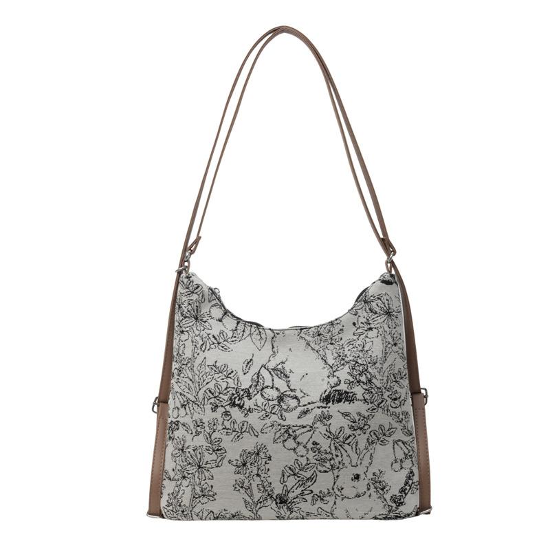 Casual Large-capacity Cloth Bag, New Women's Bag, Commuter Shoulder Messenger Bag, College Student Tote Backpack.
