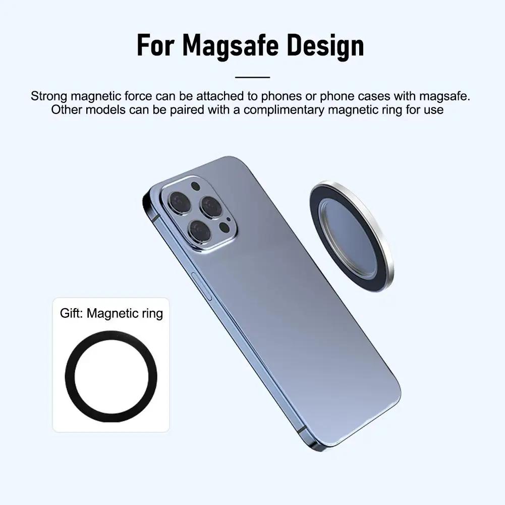 For Magsafe Magnetic Convex Mirror Smartphone Beauty Mirror Video Selfie Vlog Magnetic Mirror For Streaming Selfie