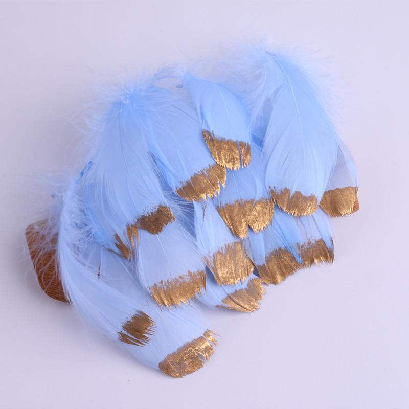 

50 шт. Разные узоры Золотой градиент Перо Гусиное перо Сделай сам Одежда Рукоделие Ювелирные изделия Декоративные аксессуары