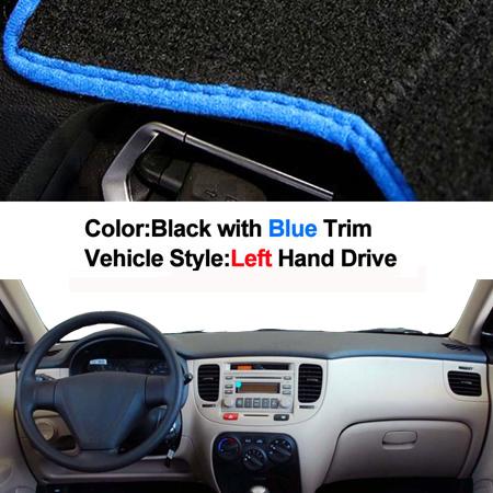 Car Dashboard Cover Dash Mat Carpet For Kia Rio New Pride Rio5 JB 2005 – 2011 LHD RHD 2 Layers Sunshade 2006 2007 2008 2009 2010