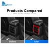 Real Carbon Fiber Car Rear Back Air Outlet Vent Frame Cover For BMW 5 Series E39 M5 1998-2003 Interior Trim Stickers Accessories