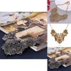 Retro European Alloy Floral Choker With Pendant For Women And Special Events