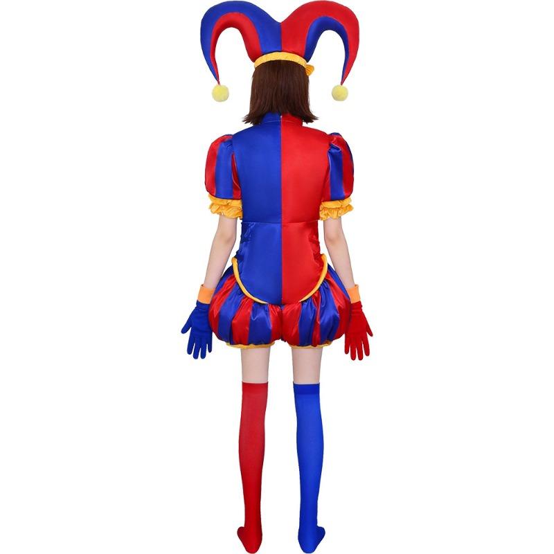 Magic number circus clown female cos costume Pomni onesie halloween pomni cosplay costume