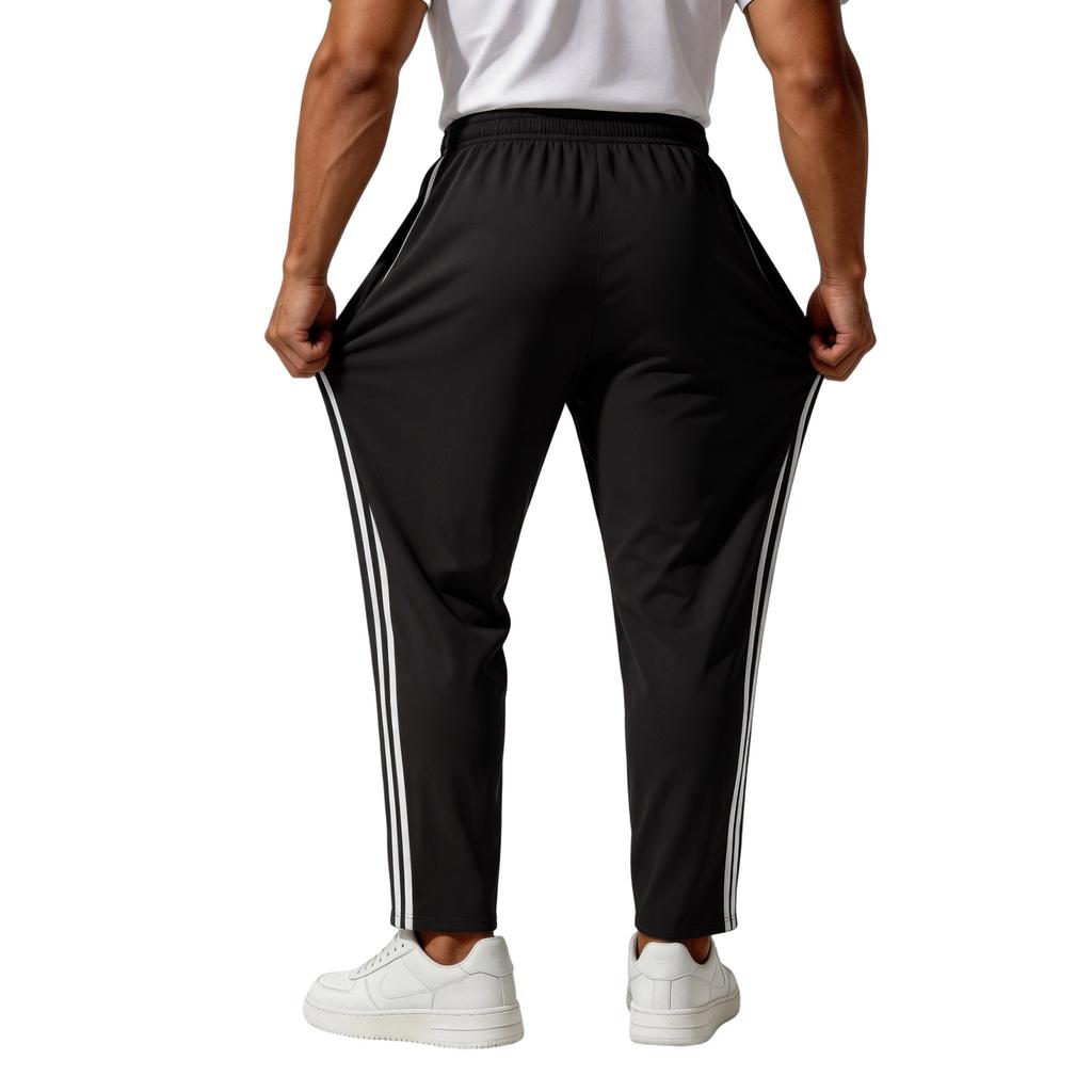 Pantaloni da Tuta Sportivi da Uomo con Elastico in Vita e Tasche con Zip Leggeri Gamba Dritta Abbigliamento Sportivo per Allenamento Corsa Jogging Workout