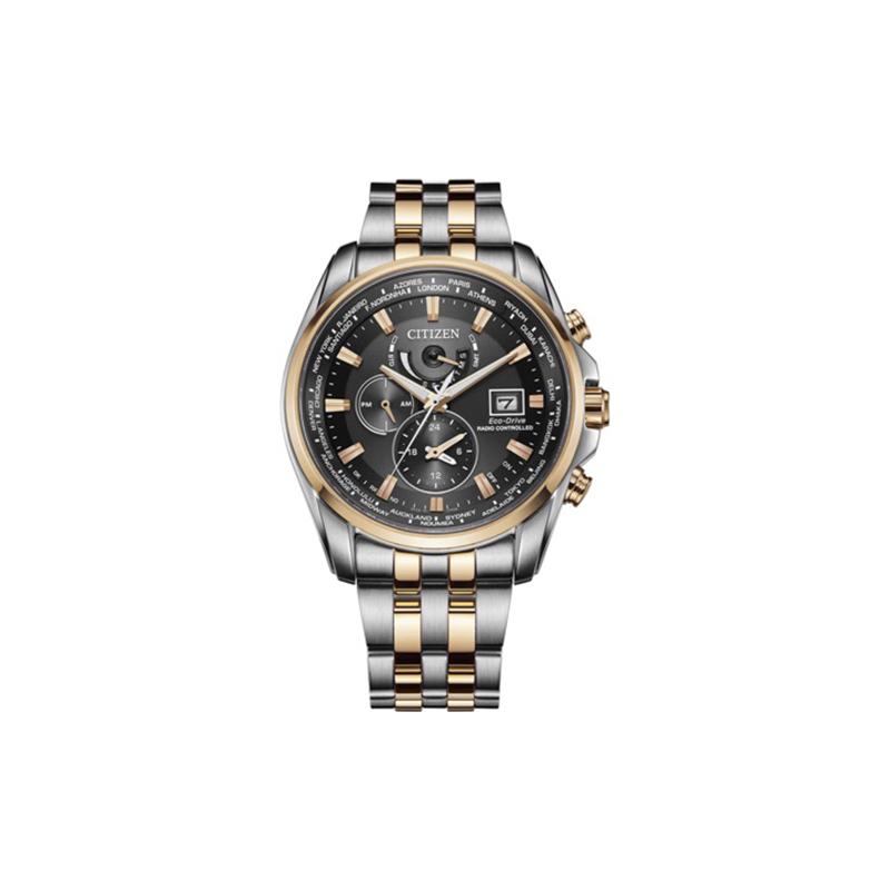 

CITIZEN Sky Eagle Series Sky Eagle Multi-station Radio Wave Light Energy Quartz Steel Strap Men s Watch Brown Dial AT9038-53E чорний