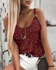Fashion Cool Breathable Vest Simple Women's Clothing Female Camisole Leopard Print Summer Small Vest