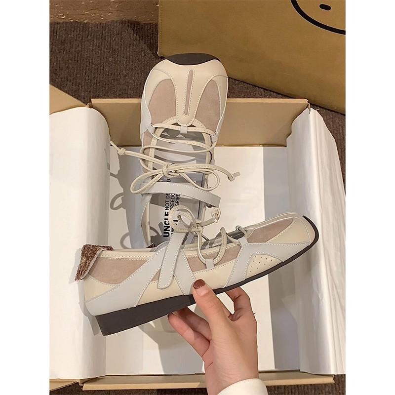 

Серебристый, вечерние туфли Французский ретро Мэри Джейн балетки женские 2025 новые с бантом с открытым вырезом одинарные туфли 40 бежевый